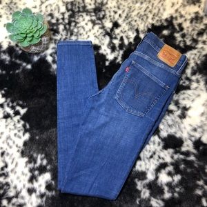 Blue Levi Skinny Jeans